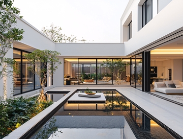 现代简约庭院别墅