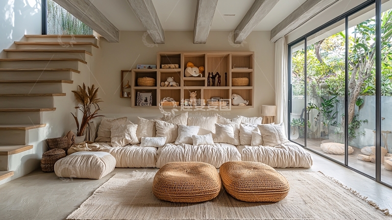 高清大图下载【趣麦麦图】极简风客厅设计