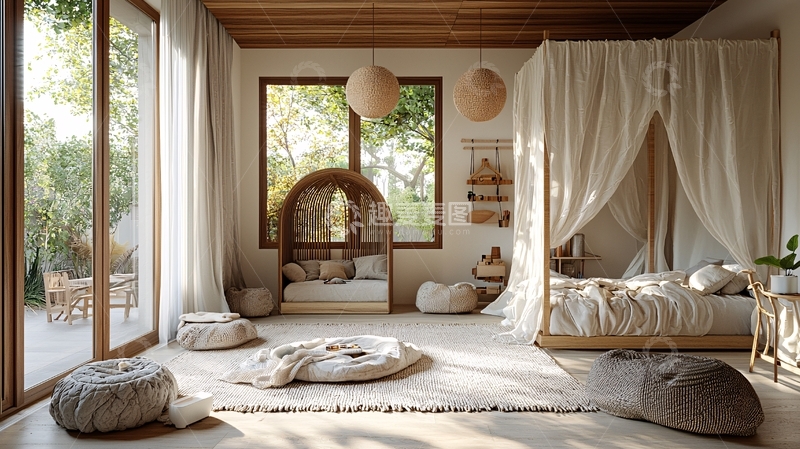 高清大图下载【趣麦麦图】极简轻奢儿童房设计
