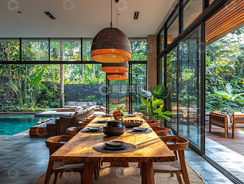 高清大图下载【趣麦麦图】现代简约风格餐厅