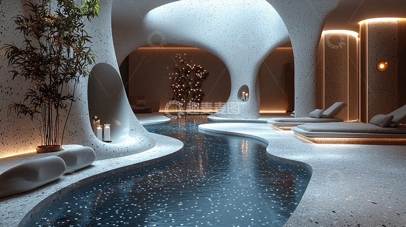 高清大图下载【趣麦麦图】室内游泳池