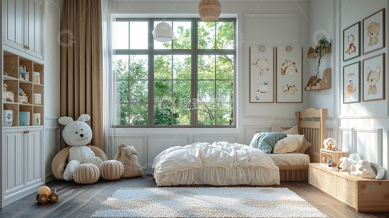高清大图下载【趣麦麦图】温馨舒适儿童房