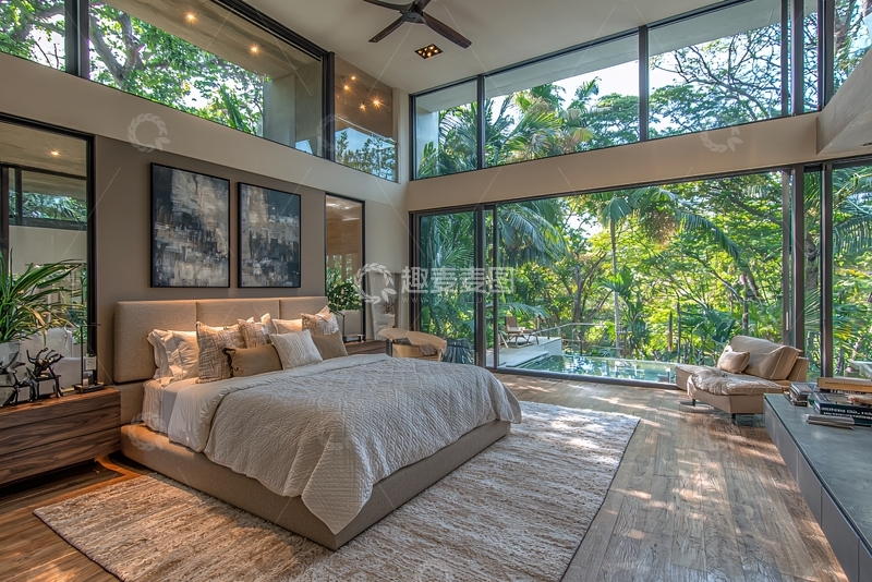 高清大图下载【趣麦麦图】现代风格卧室