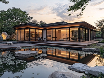 现代中式庭院别墅