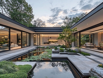 现代中式庭院别墅