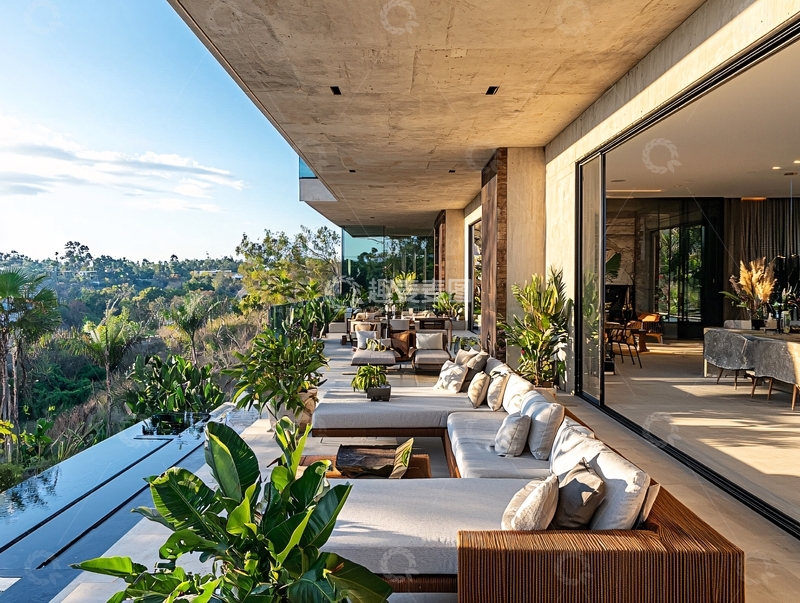 高清大图下载【趣麦麦图】现代简约户外阳台设计