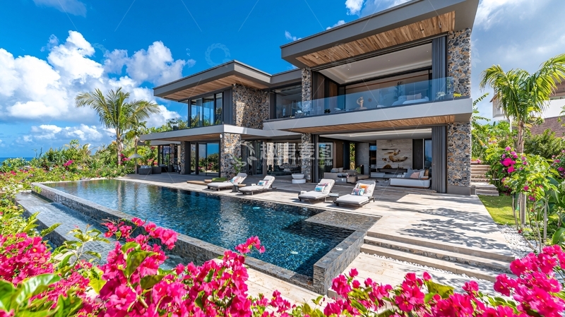 高清大图下载【趣麦麦图】现代海景别墅21