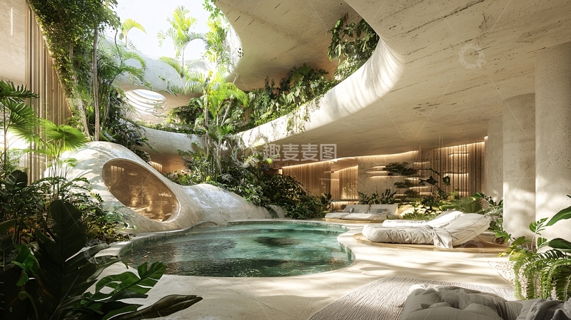 高清大图下载【趣麦麦图】室内花园