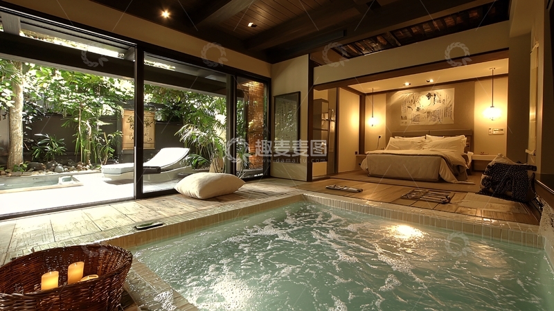 高清大图下载【趣麦麦图】私家泳池别墅套房