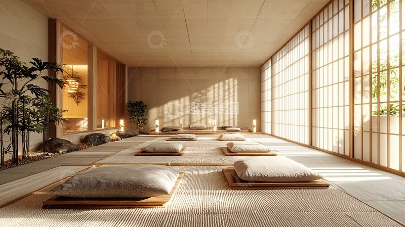 高清大图下载【趣麦麦图】极简日式禅意空间