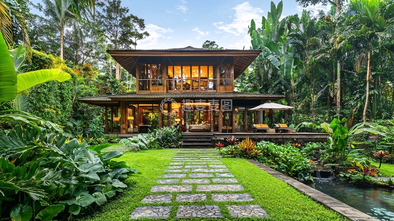 高清大图下载【趣麦麦图】热带雨林风格别墅