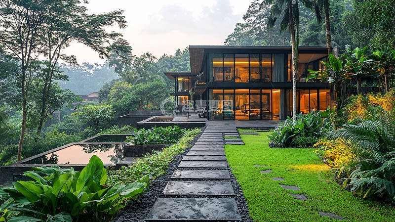 高清大图下载【趣麦麦图】山林别墅