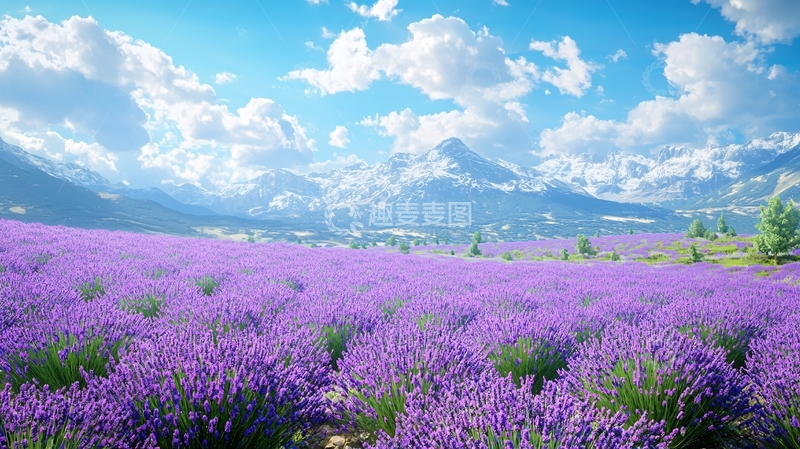高清大图下载【趣麦麦图】薰衣草田