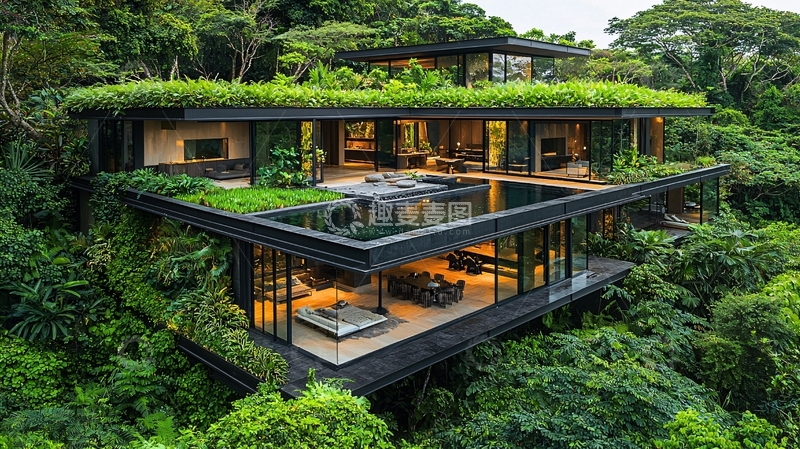 高清大图下载【趣麦麦图】山林别墅