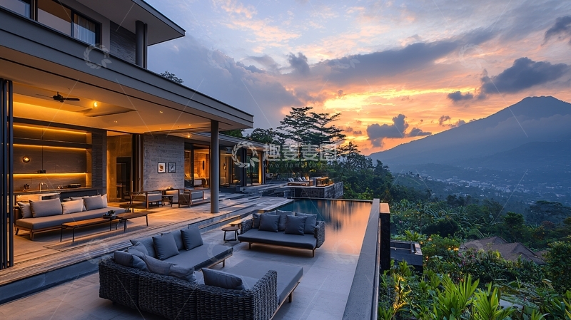 高清大图下载【趣麦麦图】山景别墅