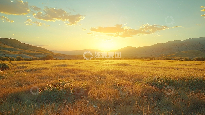 高清大图下载【趣麦麦图】夕阳西下