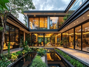 现代风格庭院别墅