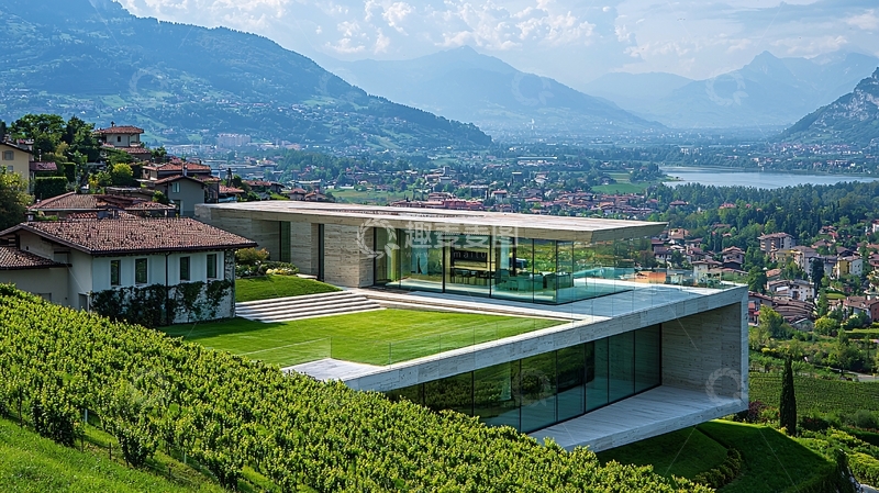 高清大图下载【趣麦麦图】山顶别墅