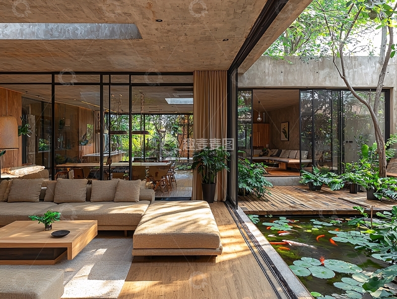 高清大图下载【趣麦麦图】现代简约庭院住宅