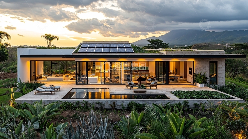 高清大图下载【趣麦麦图】现代简约绿色环保住宅