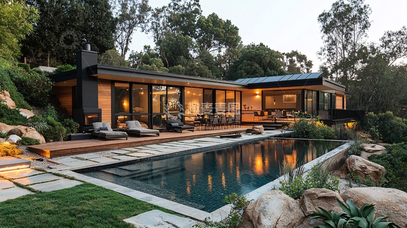 高清大图下载【趣麦麦图】现代简约别墅95