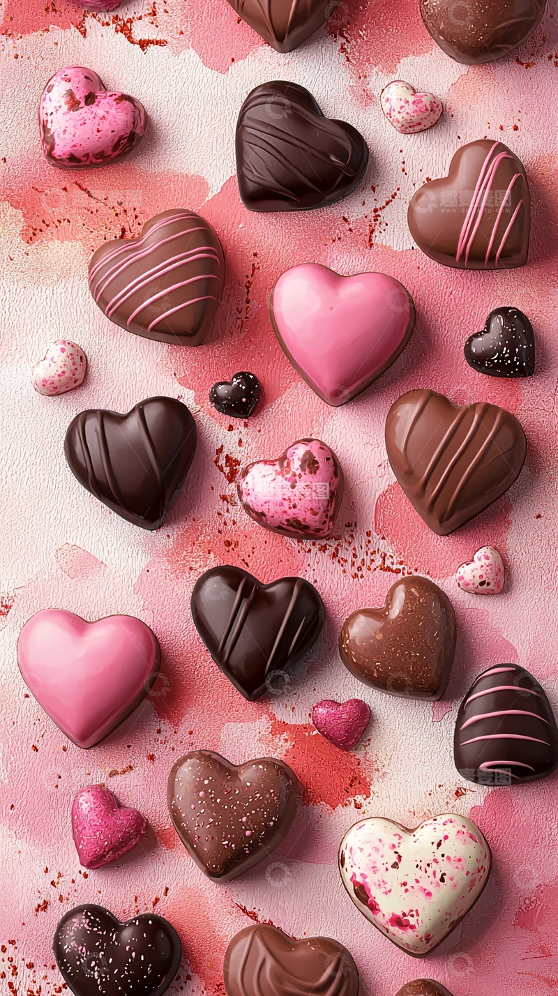高清大图下载【趣麦麦图】爱心巧克力