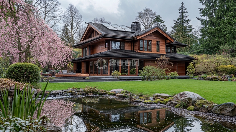 高清大图下载【趣麦麦图】木屋别墅