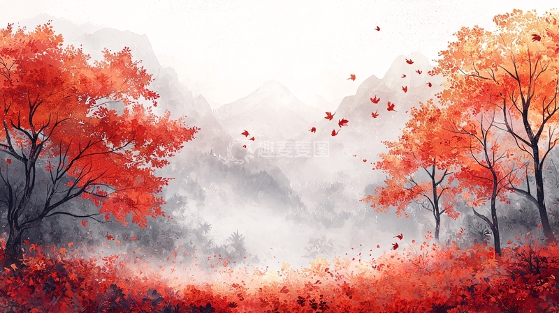 高清大图下载【趣麦麦图】红叶秋景