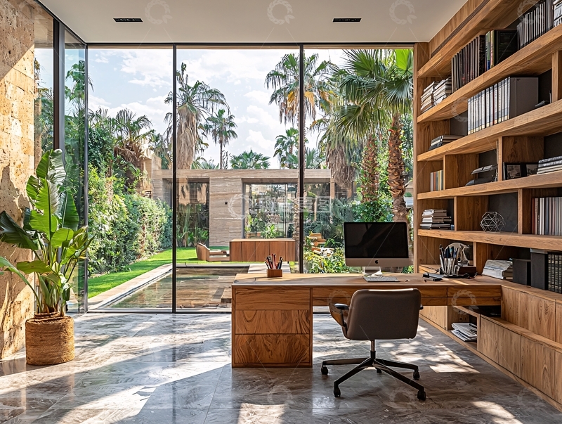 高清大图下载【趣麦麦图】现代简约书房设计