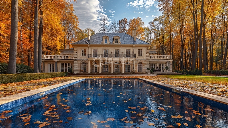 高清大图下载【趣麦麦图】秋日豪宅
