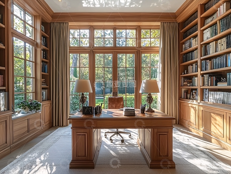 高清大图下载【趣麦麦图】书房