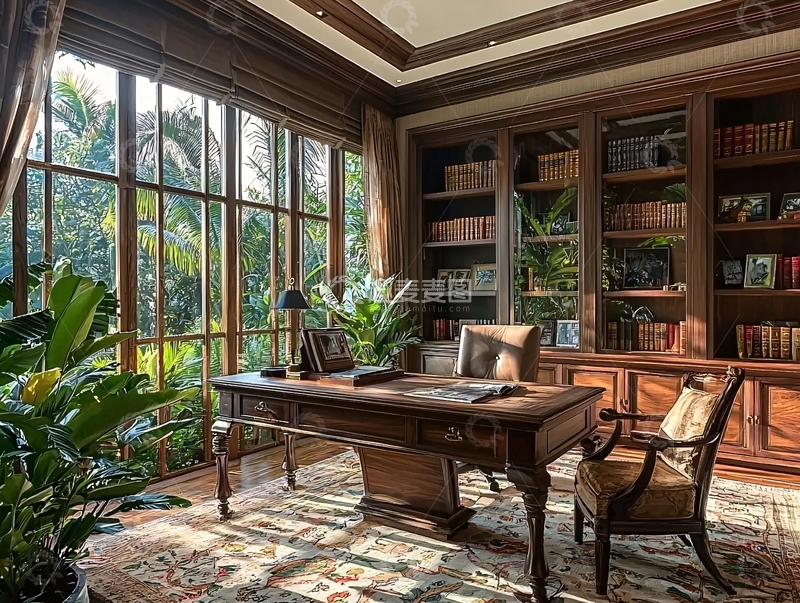 高清大图下载【趣麦麦图】书房