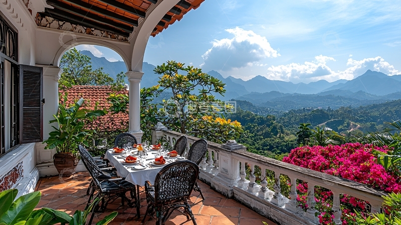 高清大图下载【趣麦麦图】山景阳台餐厅