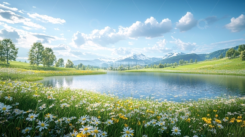 高清大图下载【趣麦麦图】阳光明媚的田园风光