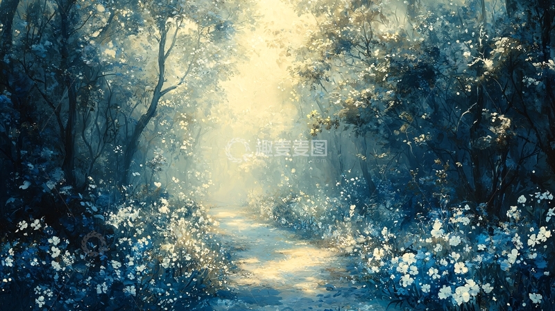 高清大图下载【趣麦麦图】梦幻森林小路103