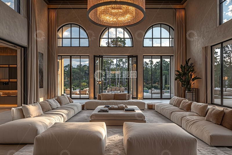 高清大图下载【趣麦麦图】现代极简风格客厅