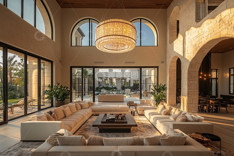 高清大图下载【趣麦麦图】高端别墅客厅