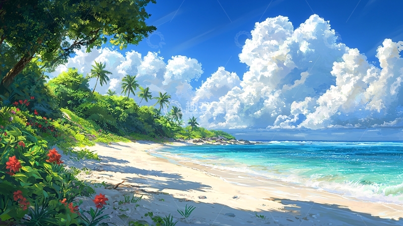 高清大图下载【趣麦麦图】阳光沙滩海景41