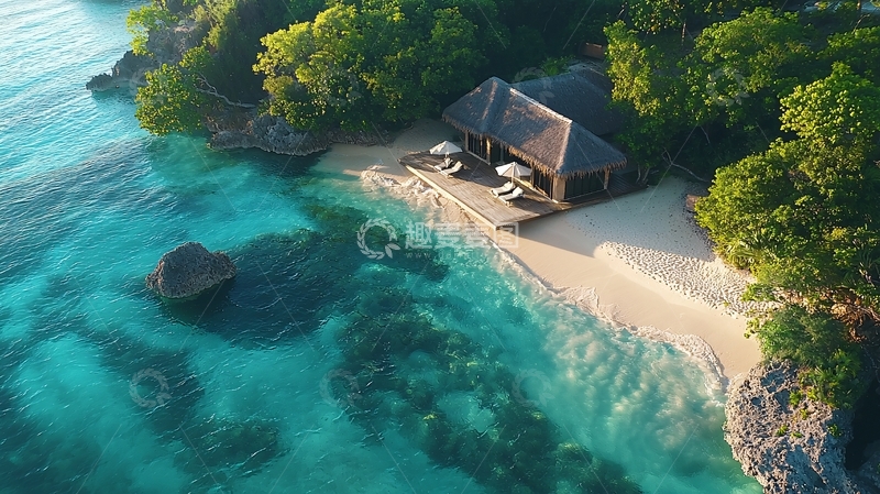 高清大图下载【趣麦麦图】海边别墅