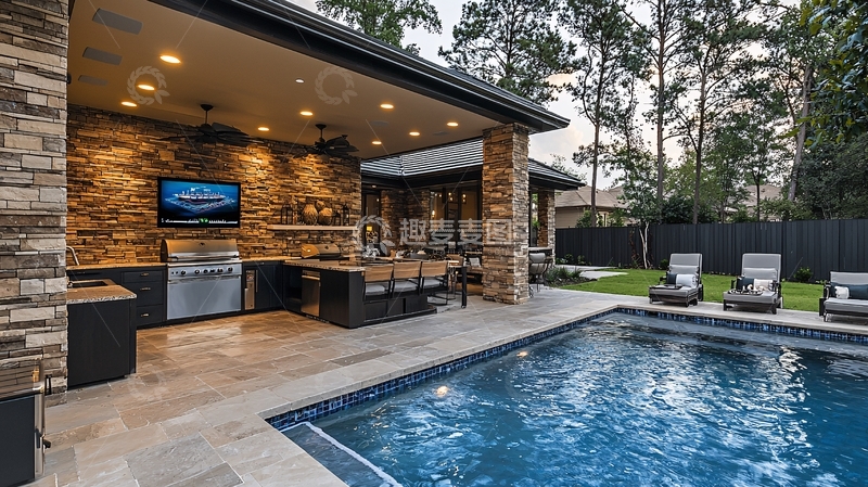 高清大图下载【趣麦麦图】户外厨房