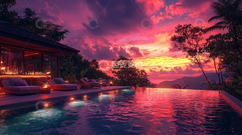 高清大图下载【趣麦麦图】度假别墅