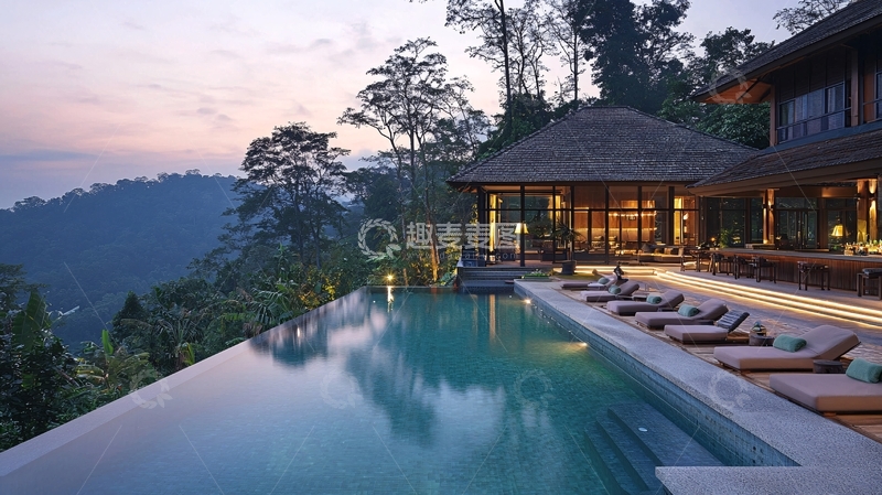高清大图下载【趣麦麦图】山顶无边泳池别墅