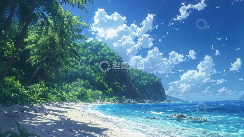 高清大图下载【趣麦麦图】阳光沙滩海岛风景