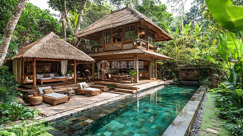 高清大图下载【趣麦麦图】巴厘岛度假别墅