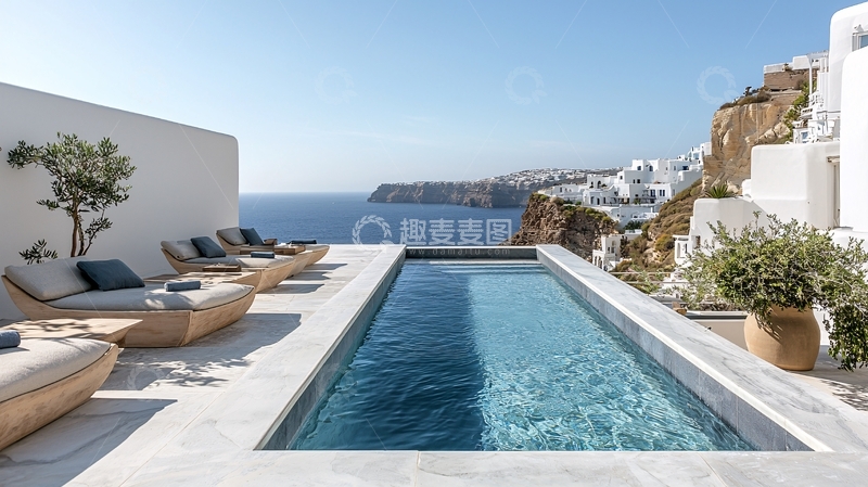 高清大图下载【趣麦麦图】悬崖泳池海景别墅