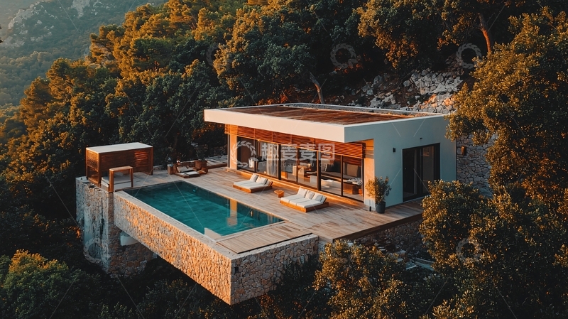 高清大图下载【趣麦麦图】山林别墅