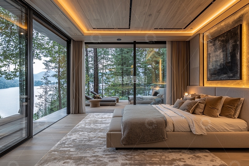 高清大图下载【趣麦麦图】现代简约卧室设计163