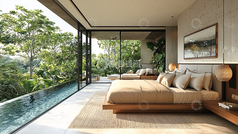 高清大图下载【趣麦麦图】现代极简风格卧室设计