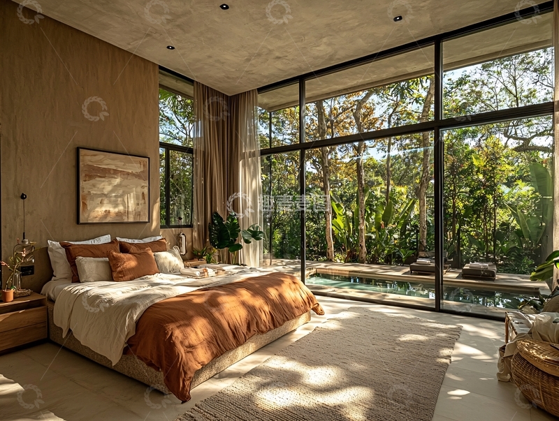 高清大图下载【趣麦麦图】现代极简卧室设计