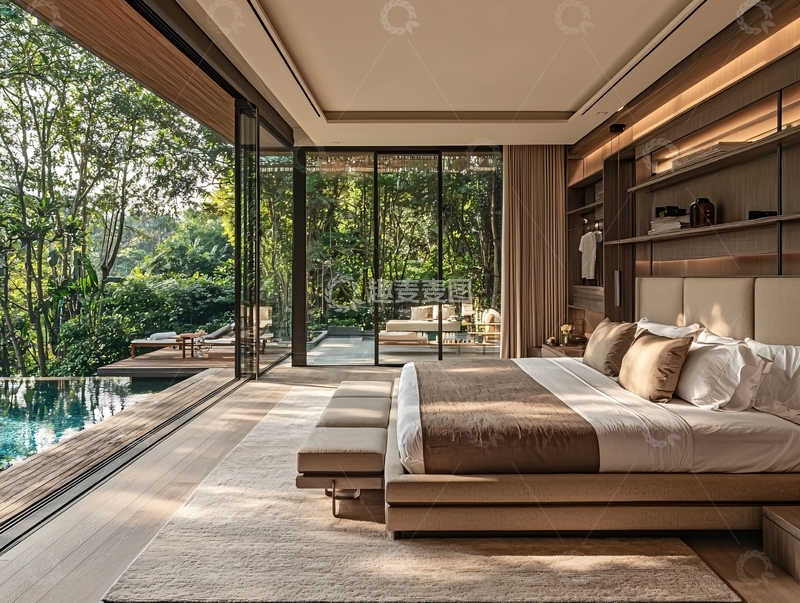 高清大图下载【趣麦麦图】现代简约卧室设计166